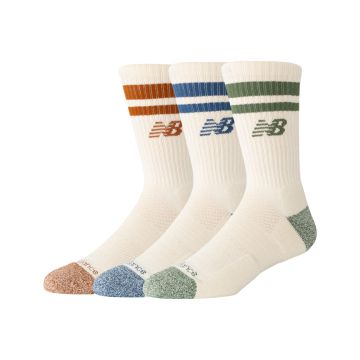 NEW BALANCE Active Lifestyle Striped Crew Socks 3 Pack - Herren