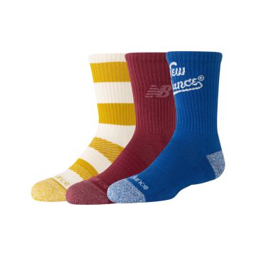 NEW BALANCE Youth Active Graphic Crew Socks 3 Pack - Herren