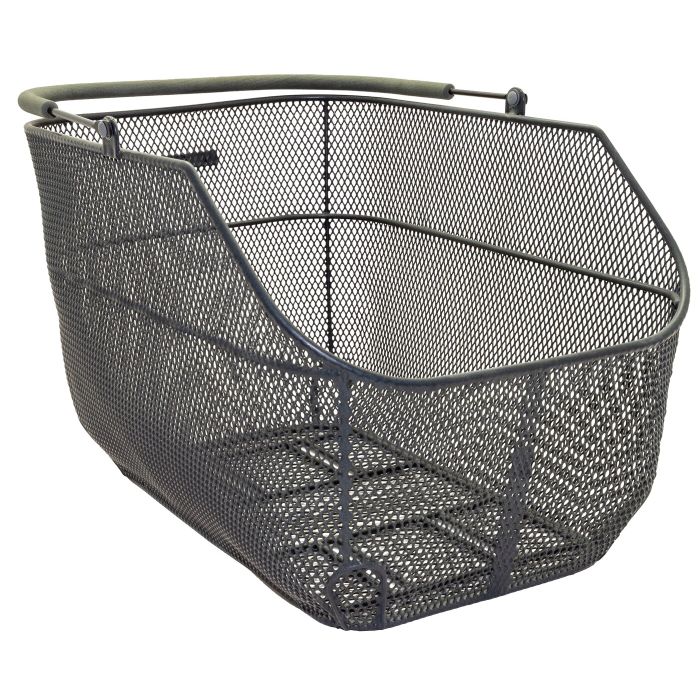 Pletscher Korb Deluxe XXL auf Gepäckträger mit 3-Punkte-Adapter schwarz main product photo