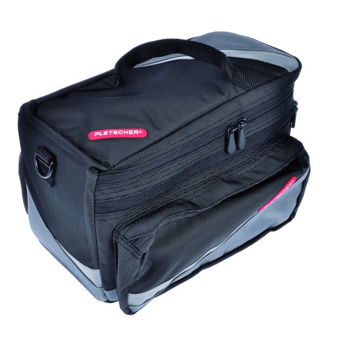 Pletscher Gepäckträgertasche Zurigo mit 3-Punkt Adapter schwarz main product photo